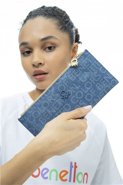 Benetton Monogram Kadın Portföy & Clutch Çanta