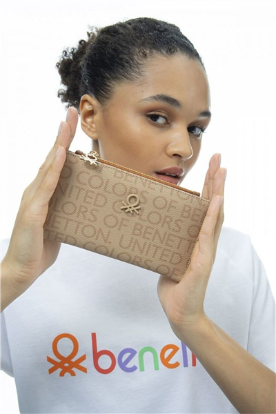 Benetton Monogram Kadın Portföy & Clutch Çanta
