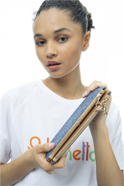 Benetton Monogram Kadın Portföy & Clutch Çanta