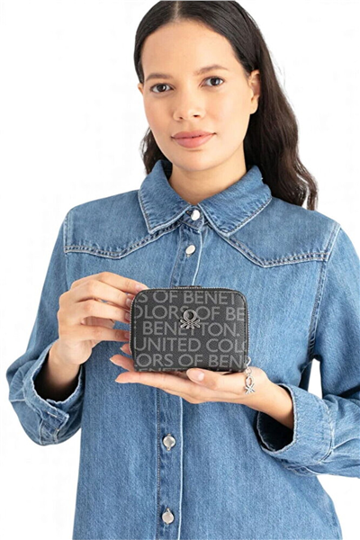Benetton Monogram Kadın Portföy & Clutch Çanta
