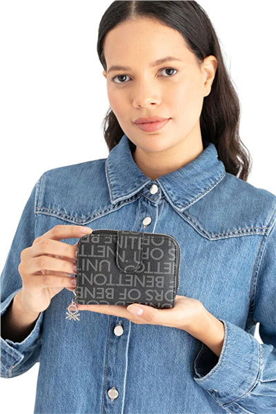 Benetton Monogram Kadın Portföy & Clutch Çanta