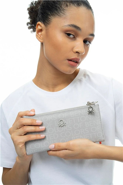 Benetton Monogram Kadın Portföy & Clutch Çanta