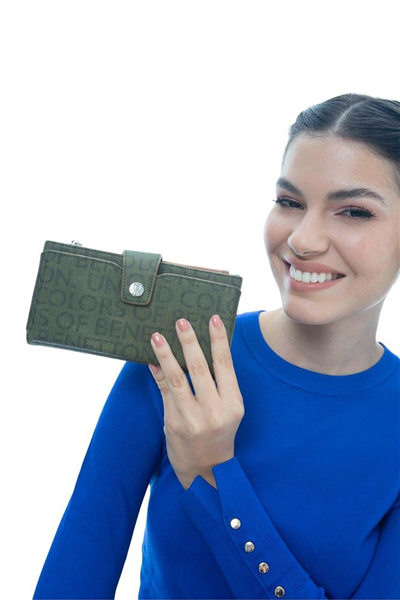 Benetton Monogram Kadın Portföy & Clutch Çanta