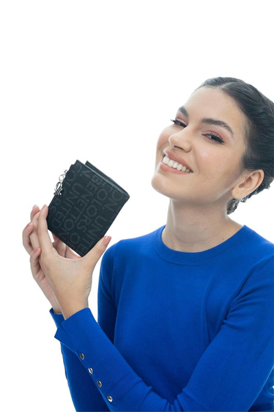 Benetton Monogram Kadın Portföy & Clutch Çanta