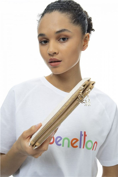 Benetton Monogram Kadın Portföy & Clutch Çanta