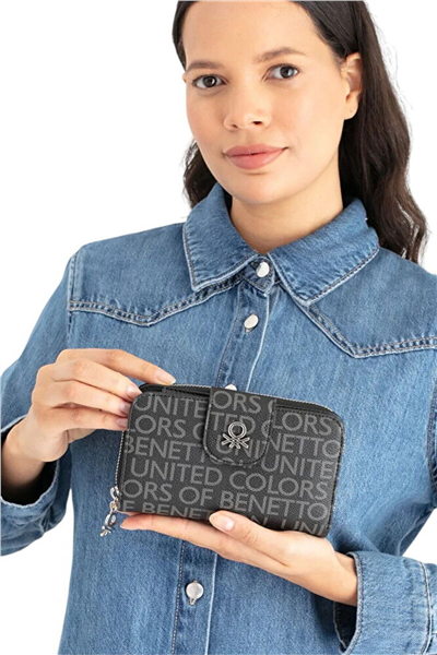 Benetton Monogram Kadın Portföy & Clutch Çanta