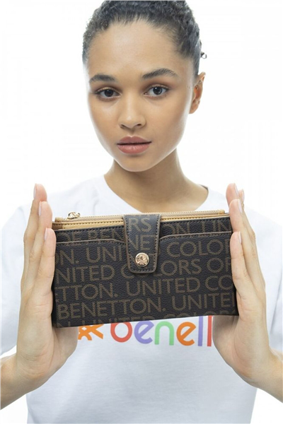 Benetton Monogram Kadın Portföy & Clutch Çanta