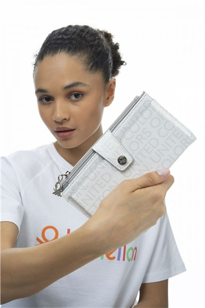 Benetton Monogram Kadın Portföy & Clutch Çanta