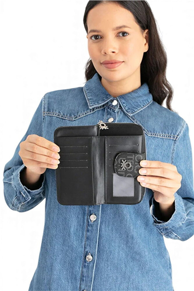 Benetton Monogram Kadın Portföy & Clutch Çanta