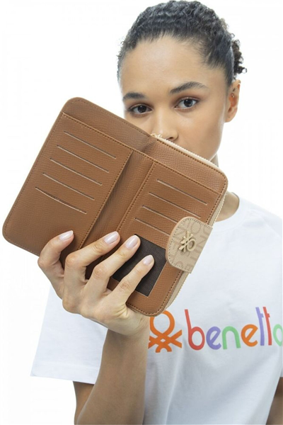 Benetton Monogram Kadın Portföy & Clutch Çanta