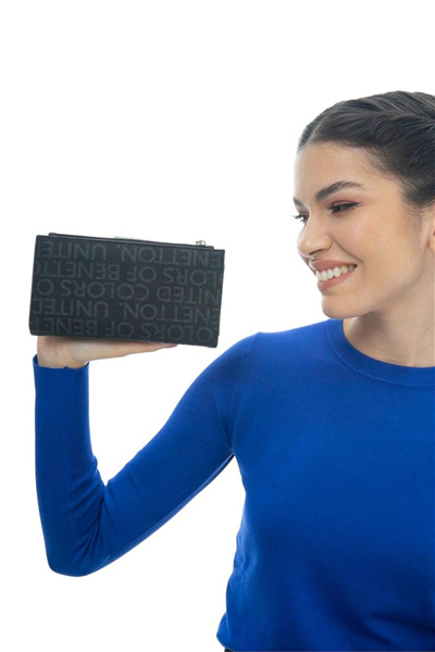 Benetton Monogram Kadın Portföy & Clutch Çanta