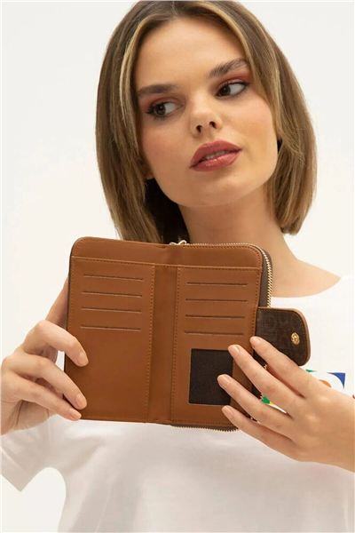 Benetton Monogram Kadın Portföy & Clutch Çanta