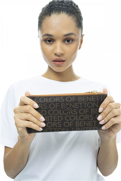 Benetton Monogram Kadın Portföy & Clutch Çanta