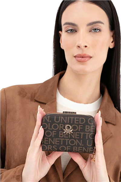 Benetton Monogram Kadın Portföy & Clutch Çanta
