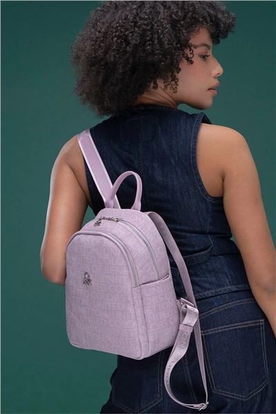 Benetton Monogram Kadın Sırt Çantası