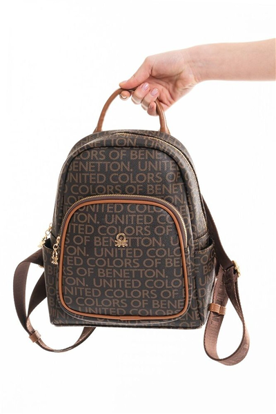 Benetton Monogram Kadın Sırt Çantası