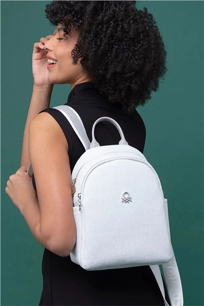 Benetton Monogram Kadın Sırt Çantası