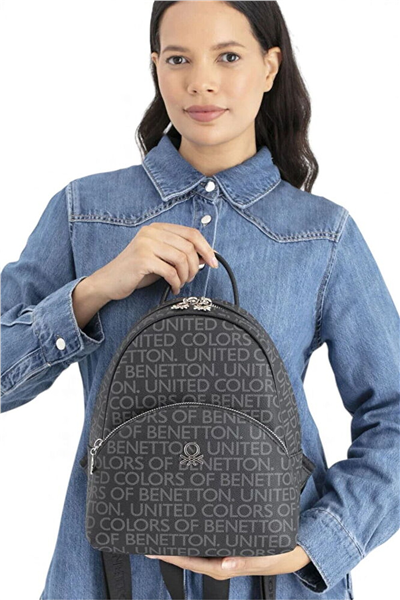 Benetton Monogram Kadın Sırt Çantası