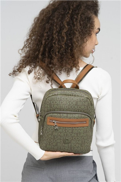 Benetton Monogram Kadın Sırt Çantası