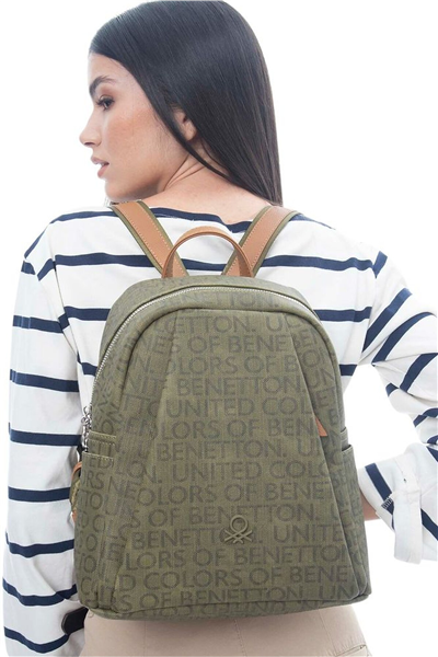 Benetton Monogram Kadın Sırt Çantası