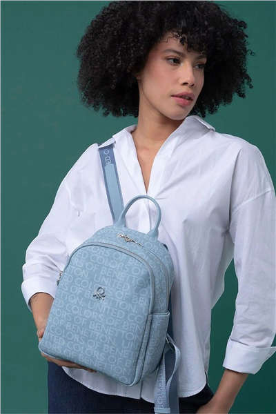 Benetton Monogram Kadın Sırt Çantası