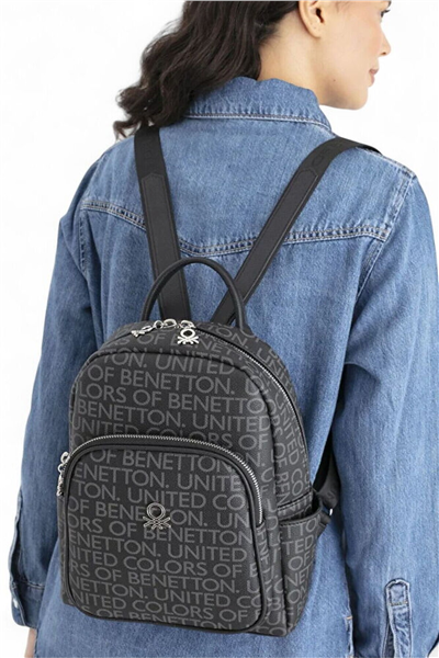 Benetton Monogram Kadın Sırt Çantası