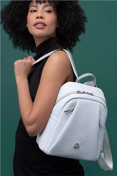 Benetton Monogram Kadın Sırt Çantası