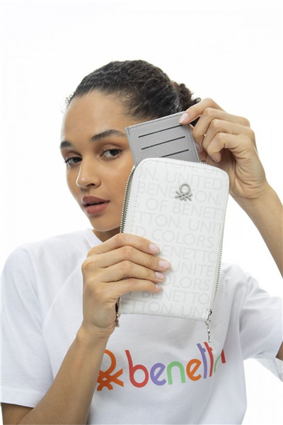 Benetton Monogram Kadın Telefon Çantası