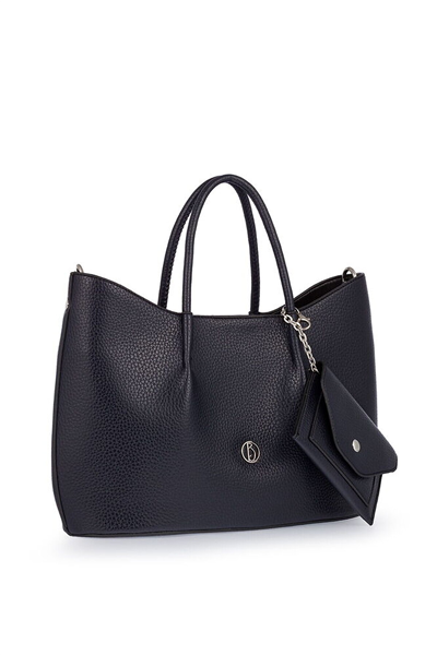 Bilik Deri Logo Detaylı Kadın El Çantası