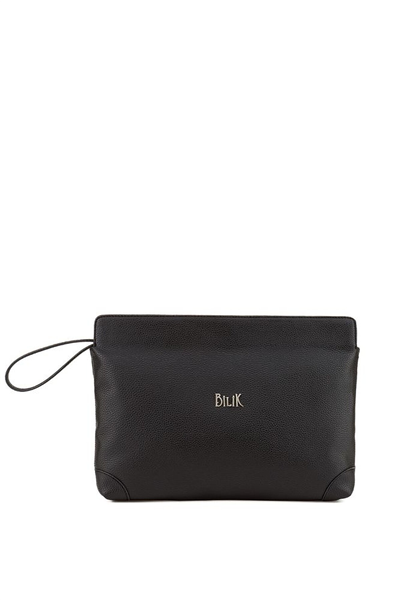 Bilik Deri Logo Detaylı Kadın Portföy & Clutch Çanta