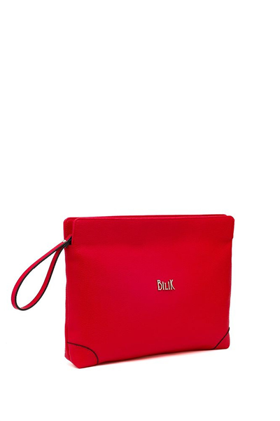 Bilik Deri Logo Detaylı Kadın Portföy & Clutch Çanta