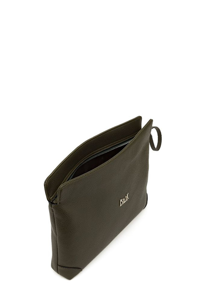 Bilik Deri Logo Detaylı Kadın Portföy & Clutch Çanta
