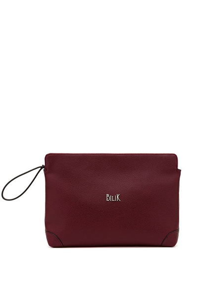 Bilik Deri Logo Detaylı Kadın Portföy & Clutch Çanta