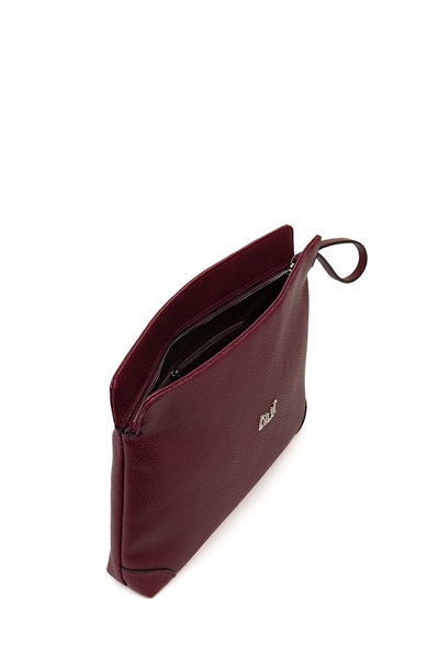 Bilik Deri Logo Detaylı Kadın Portföy & Clutch Çanta