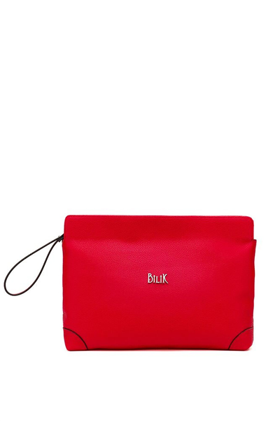 Bilik Deri Logo Detaylı Kadın Portföy & Clutch Çanta