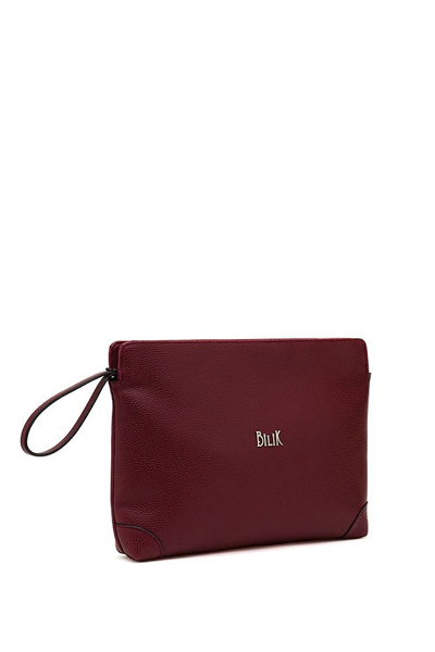 Bilik Deri Logo Detaylı Kadın Portföy & Clutch Çanta