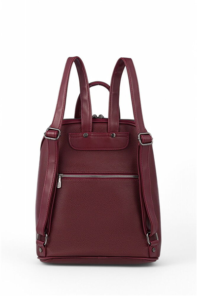 Bilik Deri Logo Detaylı Kadın Sırt Çantası