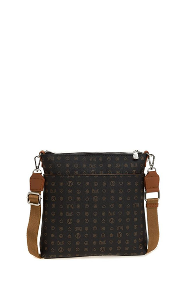 Bilik Deri Monogram Kadın Çapraz Askılı Çanta