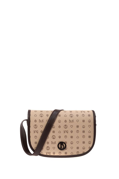 Bilik Deri Monogram Kadın Çapraz Askılı Çanta