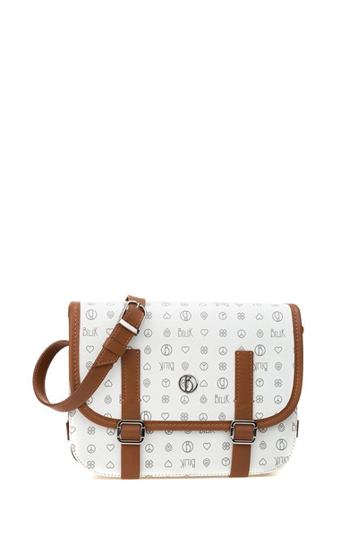 Bilik Deri Monogram Kadın Çapraz Askılı Çanta