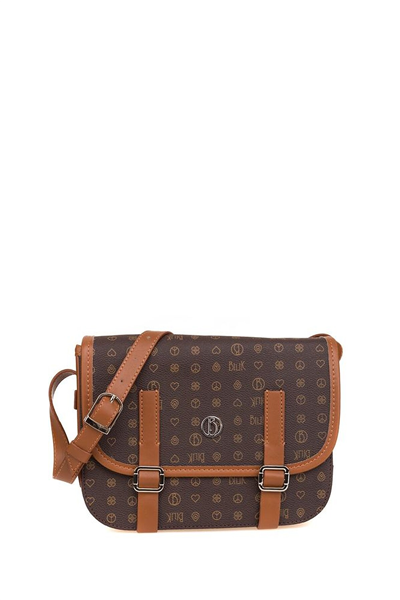 Bilik Deri Monogram Kadın Çapraz Askılı Çanta