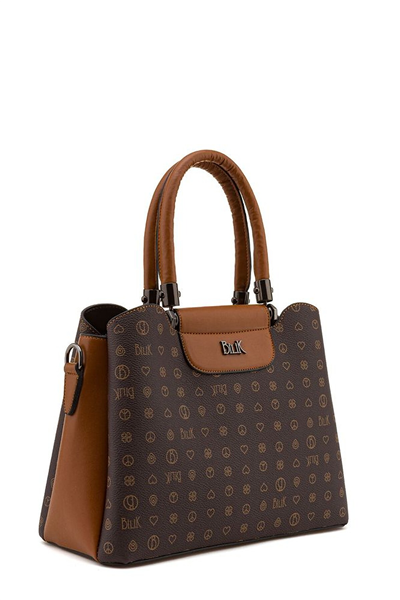 Bilik Deri Monogram Kadın El Çantası