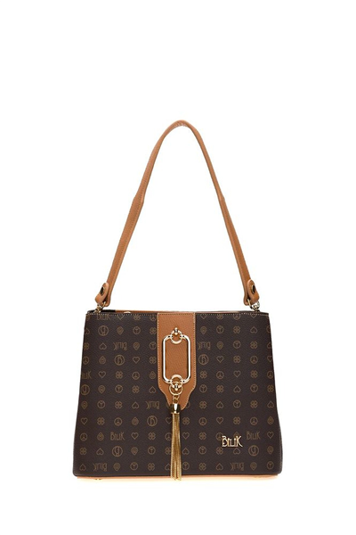 Bilik Deri Monogram Kadın El Çantası