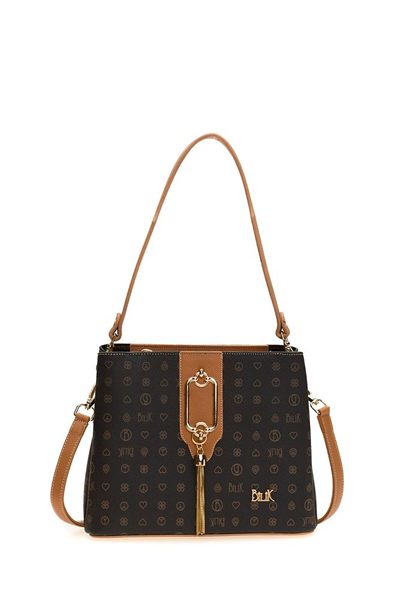 Bilik Deri Monogram Kadın El Çantası
