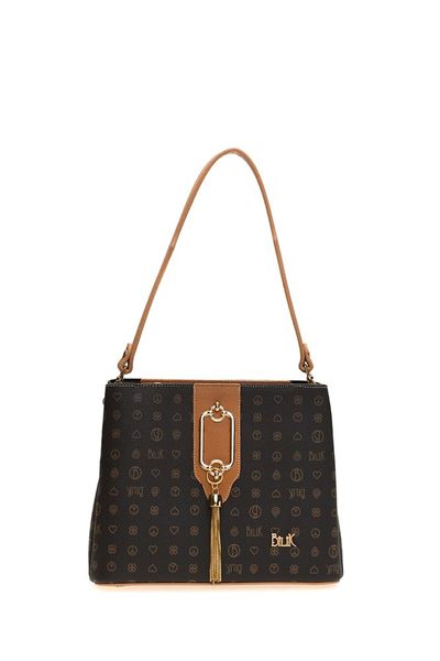 Bilik Deri Monogram Kadın El Çantası