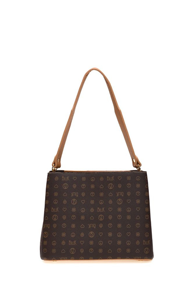 Bilik Deri Monogram Kadın El Çantası