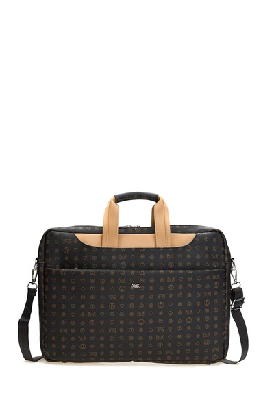 Bilik Deri Monogram Kadın Laptop & Evrak Çantası