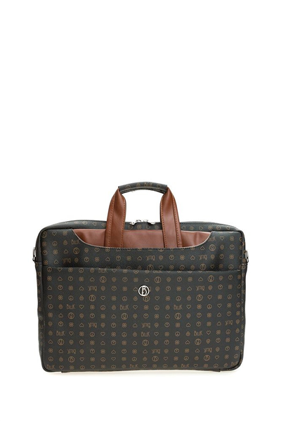 Bilik Deri Monogram Kadın Laptop & Evrak Çantası