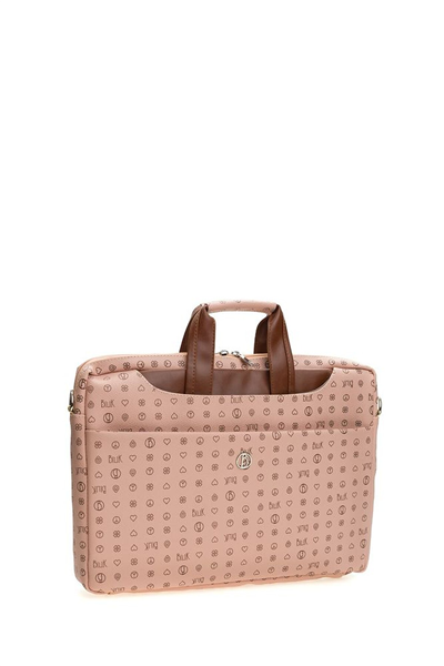 Bilik Deri Monogram Kadın Laptop & Evrak Çantası