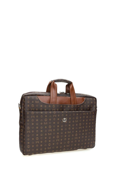 Bilik Deri Monogram Kadın Laptop & Evrak Çantası